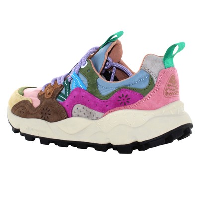 Pre-owned Flower Mountain A24us Women Low Sneakers 0012017817.01.1e97 Yamano 3 Woman In Pink