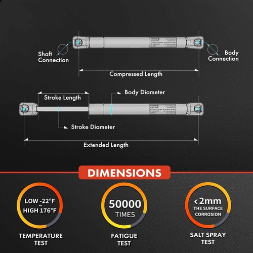 Tailgate Dropgate Lift Support Shock Strut for Nissan Titan 2004 2005 2006-2015