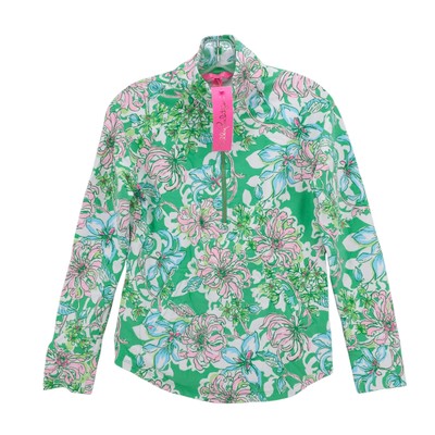 NWT LILLY PULITZER UPF 50+ Skipper Popover Spearmint Blossom Views Stretch XXS