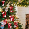 Letter Christmas Ornaments 2025, 12cm Alphabet Ornaments, Personalized Christmas Ornaments for Christmas Tree Hanging Decorations, Funny for Family Friends Home (R)