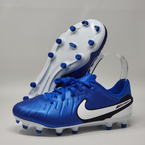 Nike Tiempo Legend 10 Academy MG Youth SZ 3.5Y Blue Soccer
