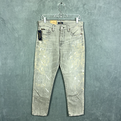 Grey paint splatter jeans womens clearance