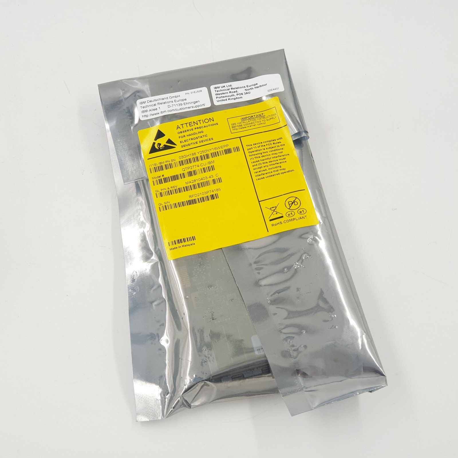 IBM Qlogic 03GH186 QTP2774-CU-IBM MA2810403-43 Quad-Port