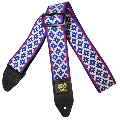 Ernie Ball Jacquard Guitar Strap Blue Crux Weave Acoustic Bass Electric