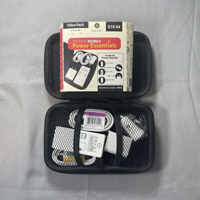 SMART Mobile Power Essentials 6 Piece for Android Complete Travel Kit Charger