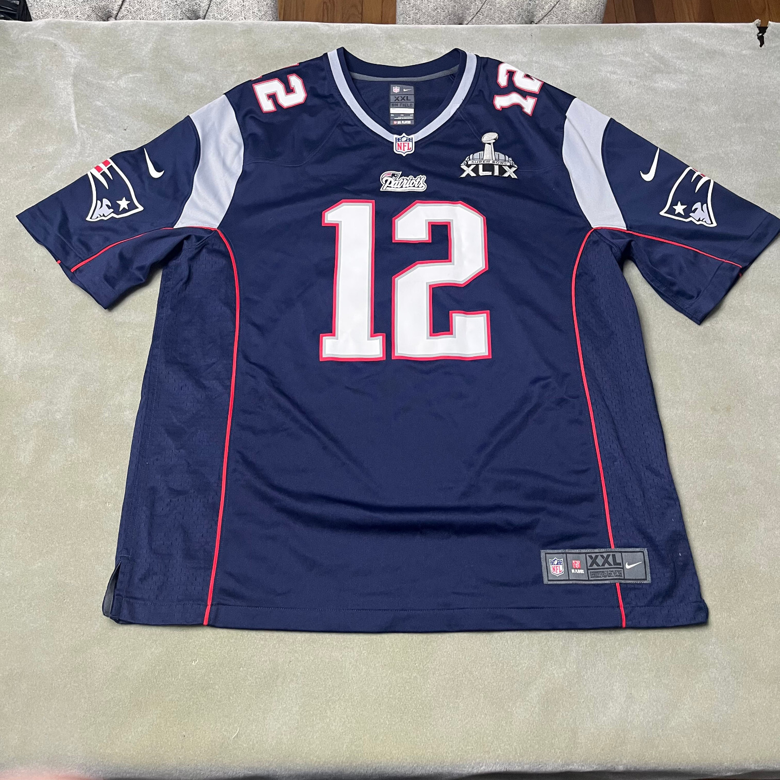 Nike Tom Brady #12 New England Patriots Jersey Men's 2XL