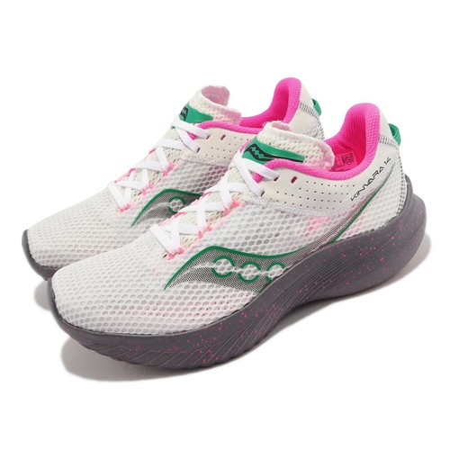 

Saucony Kinvara 14 White Gravel Grey Женская беговая спортивная обувь S1082385, Белый, Kinvara 14