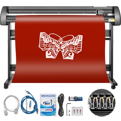 14''/28''/34''/53'' Vinyl Cutter Plotter Cutting Machine w/Sign Software LCD Screen