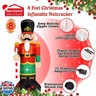 WAYDEKO Christmas Inflatable Nutcracker Soldier Yard Decoration Lighted Blow Up Christmas Garden Lawn Decor 8 Feet (Nutcracker-3)