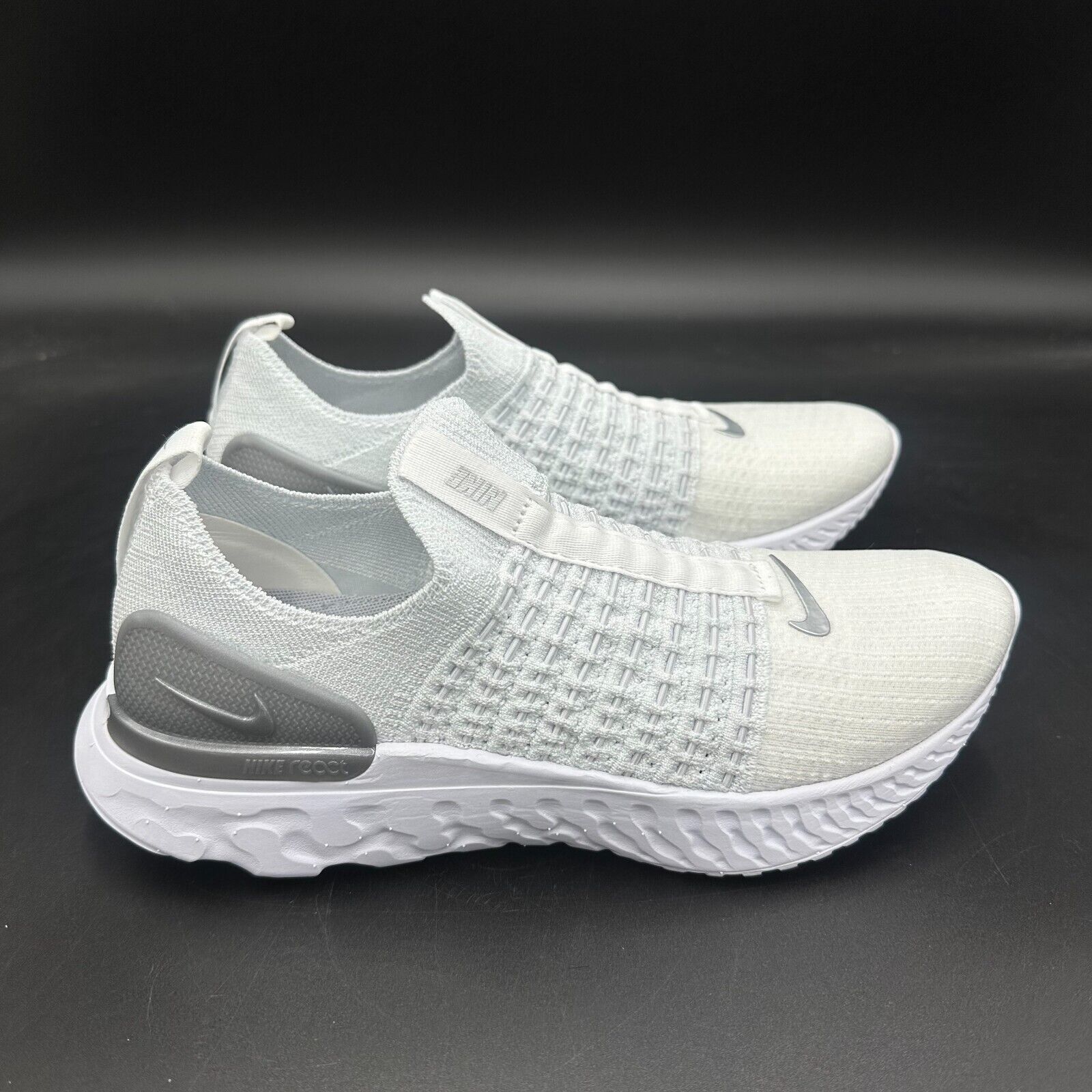 Nike React Phantom Run Flyknit 2 White Silver CJ0280-100 Nike React Phantom Run Flyknit 2 White Silver CJ0280-100