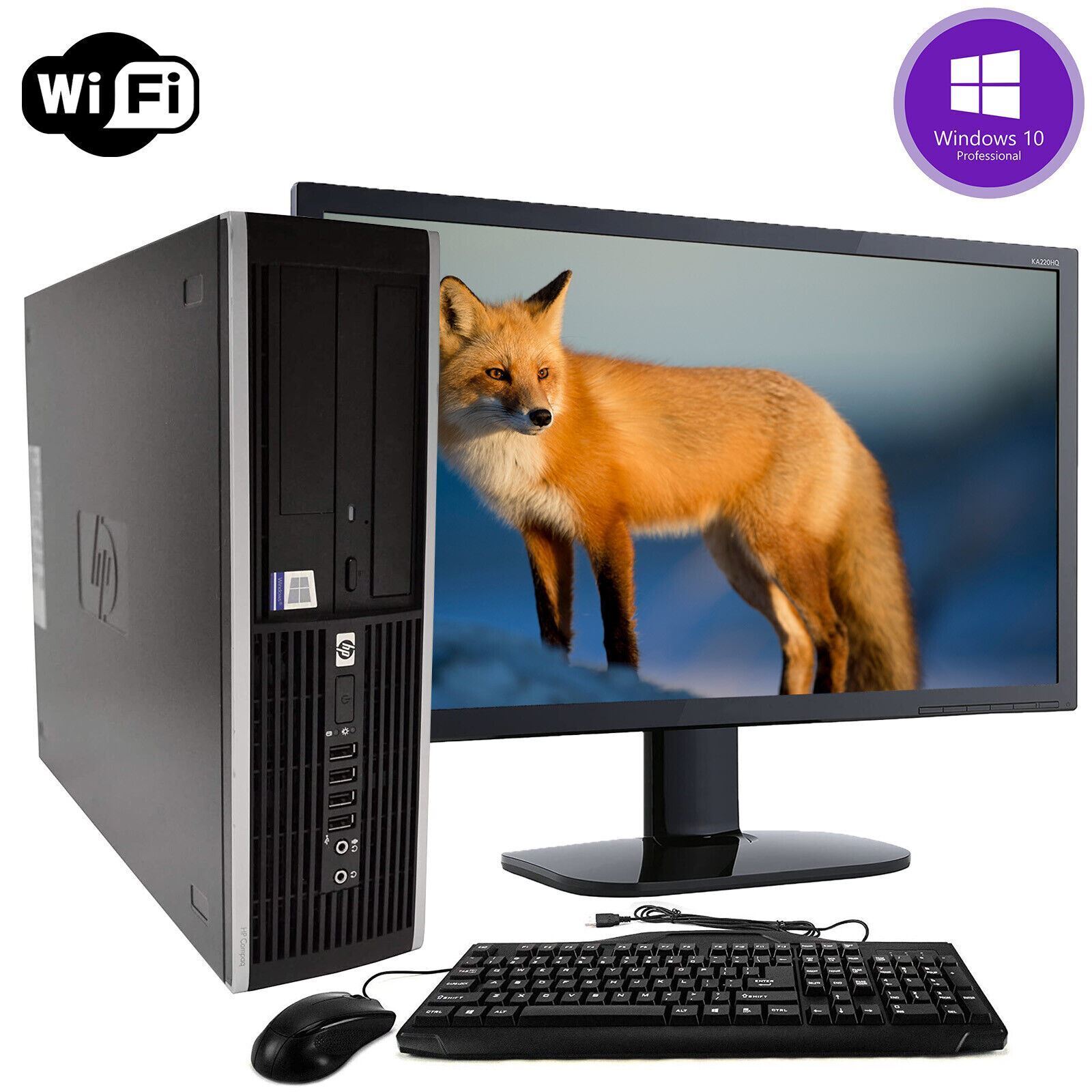 HP Desktop Computer QUAD CORE i5 WINDOWS 10 PC 16GB 2TB HD 480GB SSD 22 HP Desktop Computer QUAD CORE i5 WINDOWS 10 PC 16GB 2TB HD 480GB SSD 22