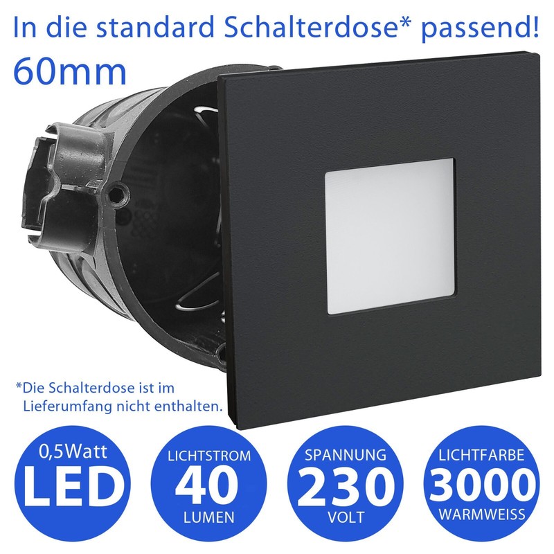 Led Treppenlicht Schwarz Treppenbeleuchtung Treppenleuchte Stufenlicht Stufen