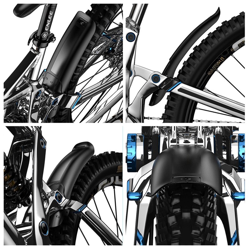 Set Bicycle MTB Mountain Cycling Bike Front Rear Mud Guard Fenders For Fat Tire