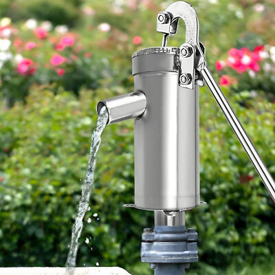 Manual Hand Water Pitcher Pump 32.8Ft Lift Cast Iron Hand Well Pump Suction