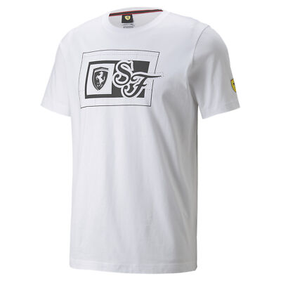 

Мужская футболка PUMA Scuderia Ferrari Race с графическим рисунком, White - white, Auto