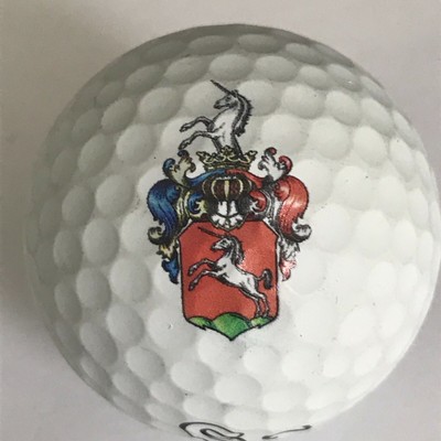 1 Vice Pro Soft Coat of Arms Logo Used Golf Ball (F-14-5)