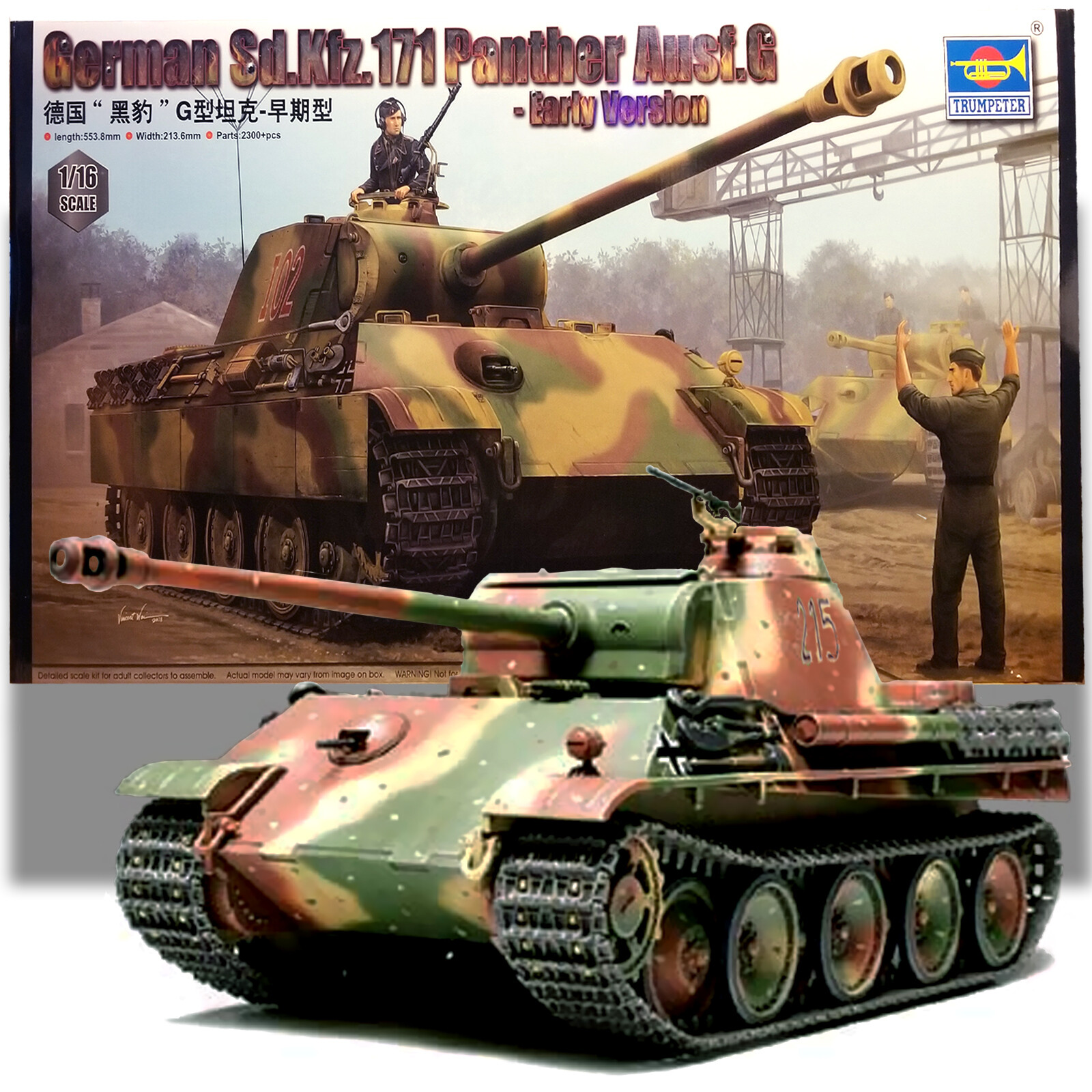 TRUMPETER 00928 1/16 GERMAN SD.KFZ.171 PANTHER AUSF.G TANK