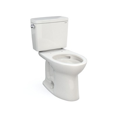 TOTO Drake Two-Piece Elongated 1.28 GPF TORNADO FLUSH Toilet with CEFIONTECT,...
