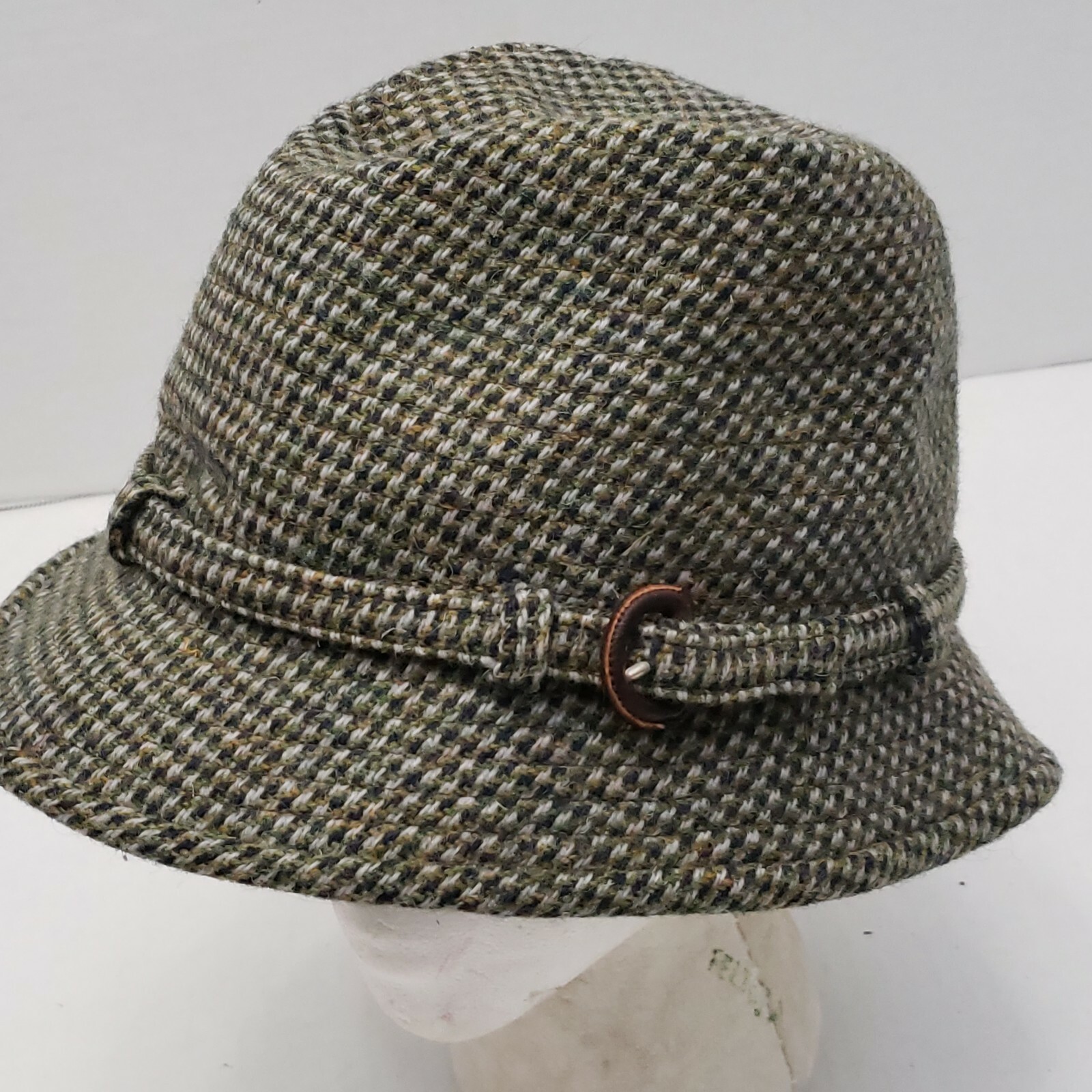 帽子 40s Vintage Herbert Johnson 3/8 59cm Vintage Mens HERBERT JOHNSON Wool Tweed England Fedora Hat 7