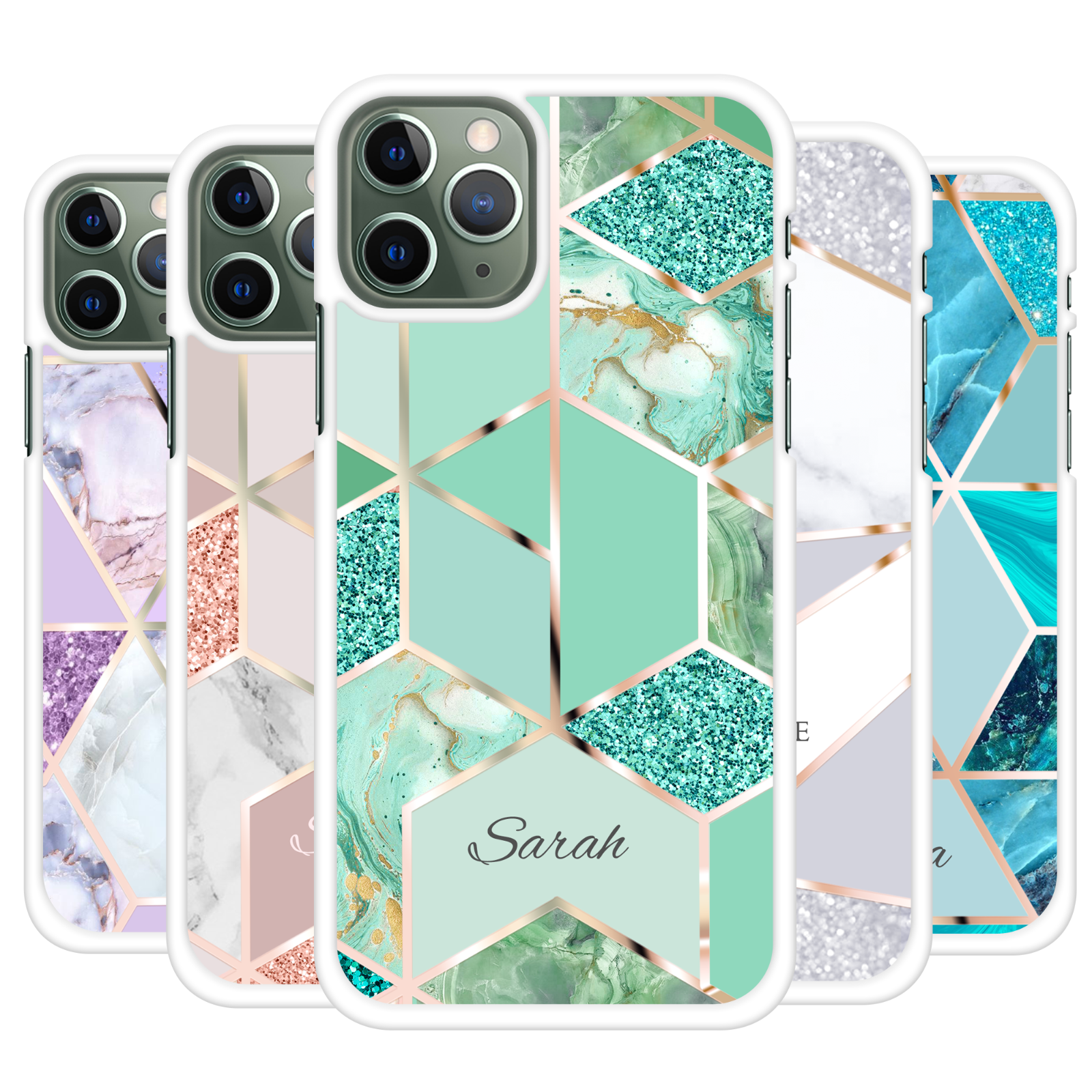 For iPhone 13 12 11 8 7 XR X XS MAX PRO Personalised Marble Phone Case Cover
