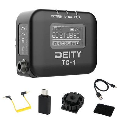 Deity TC-1 Wirless Timecode Box,2.4G Radio,Timecode Accuracy 0.5ppm,Bluetooth 5.
