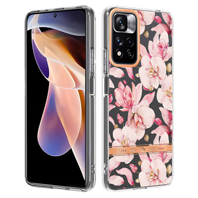 Case For Xiaomi Redmi Note 11 Pro+ 5G Flower And Grass Series Phone Back Case