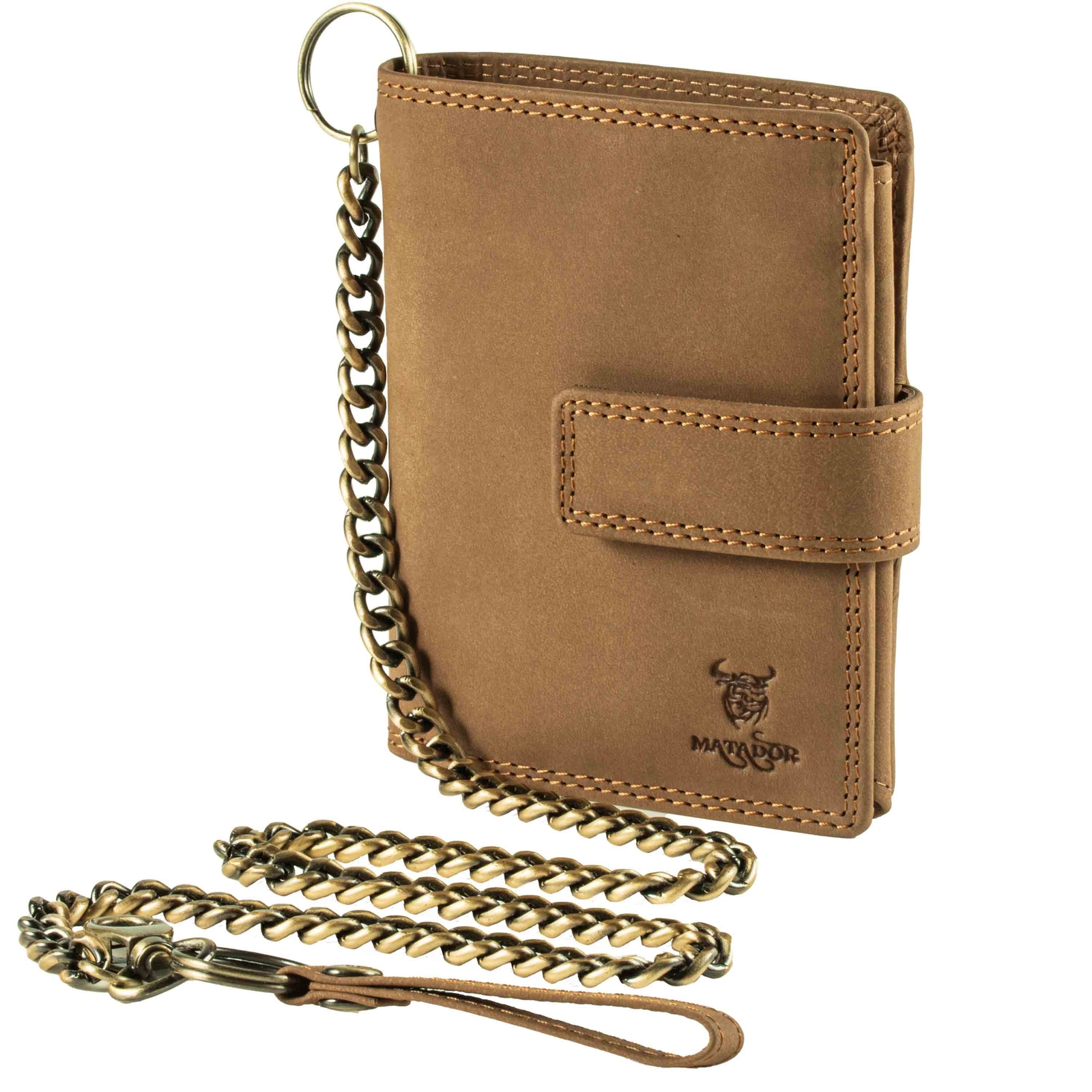 MATADOR SEATTLE Biker Geldbörse Geldbeutel mit Kette Leder Bikerbörse RFID TüV