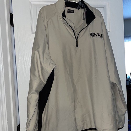 Ping Collection 3X Beige Pullover Jacket 1/4 Zip Lined Wind 