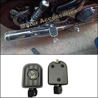 Fit For Royal Enfield Super Meteor 650 Pillion Foot Rest Foot Pegs Black