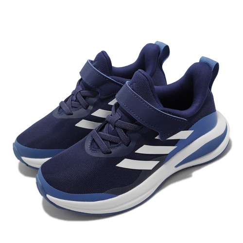 

adidas Fortarun EL K темно-синий белый ремешок детские дошкольные кроссовки GY7599, Fortarun El K