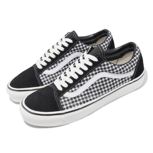 Vans Old Skool 36 D Anaheim Factory OG Hounds Черные Белые Мужчины Унисекс VN0A4BW3YER