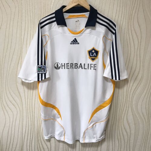 LA GALAXY 2007 2008 HOME FOOTBALL SHIRT SOCCER JERSEY ADIDAS