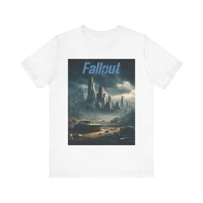 Fallout Inspired Shirt  Post Apocalyptic City Skyline Tshirt