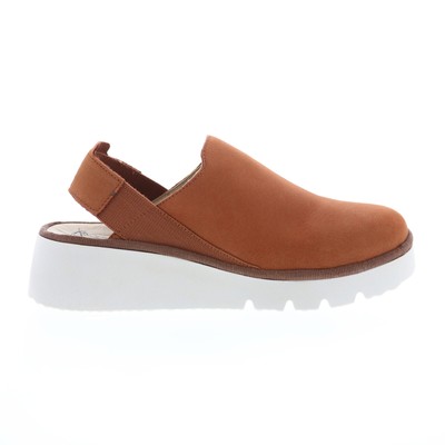 Женские босоножки Fly London Plog PLOG430FLY-004 с коричневым кожаным ремешком