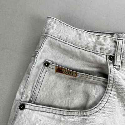 Vintage LA Gate Jeans Mens 40 Gray Denim Baggy Fit Straight Leg Hip Hop Skater