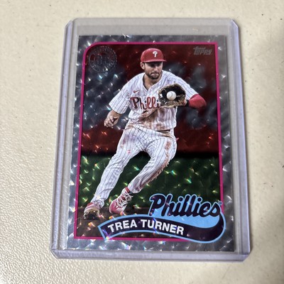 2024 topps Trea Turner refractor 35th anniversary Card 89b-56