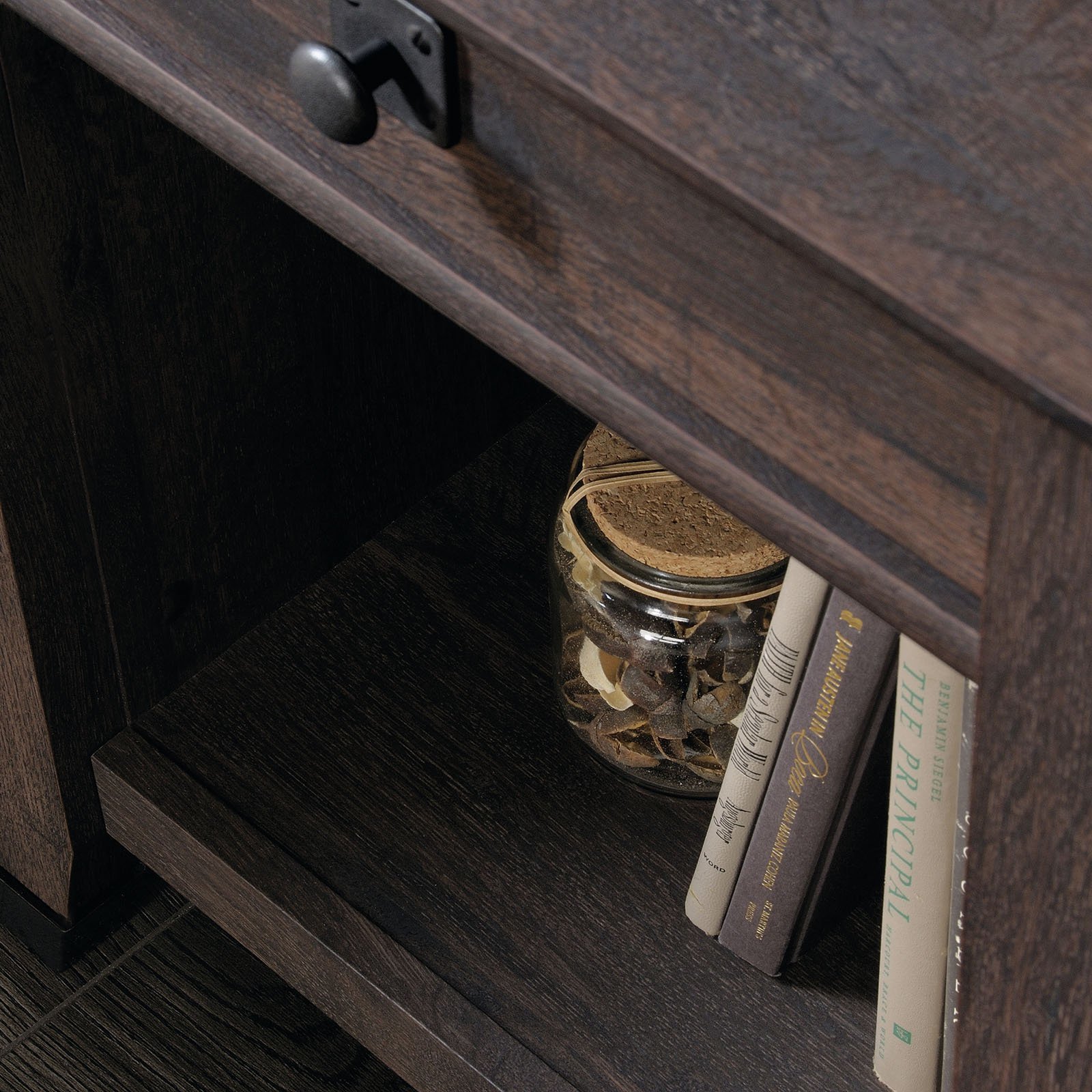 Carson Forge Coffee Oak Night Stand 1 Drawer Furniture Storage Table Organizer