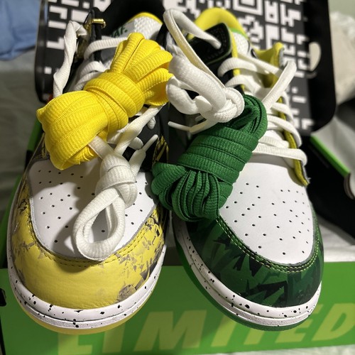 NIKE SIZE 12 - NIKE DUNK PE LOW WHAT THE...DUCK - UNIVERSITY OF OREGON AWAY