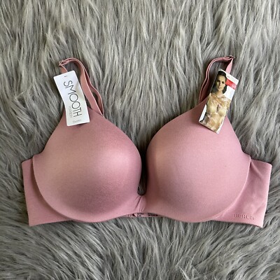 Berlei Barely There Bra Womens Size 34C Pink Underwire Push Up