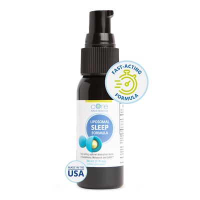 Liposomal Oral Sleep Spray Formula by Core Med Science 1 Fl Oz - Melatonin Sp...