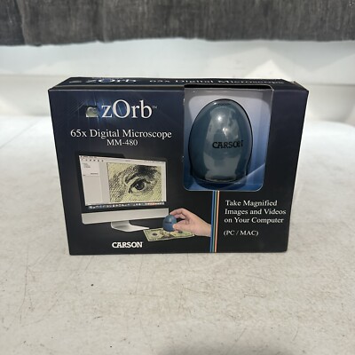 Carson Zorb 65X Digital Microscope MM480 with integrated Camera and Video captur