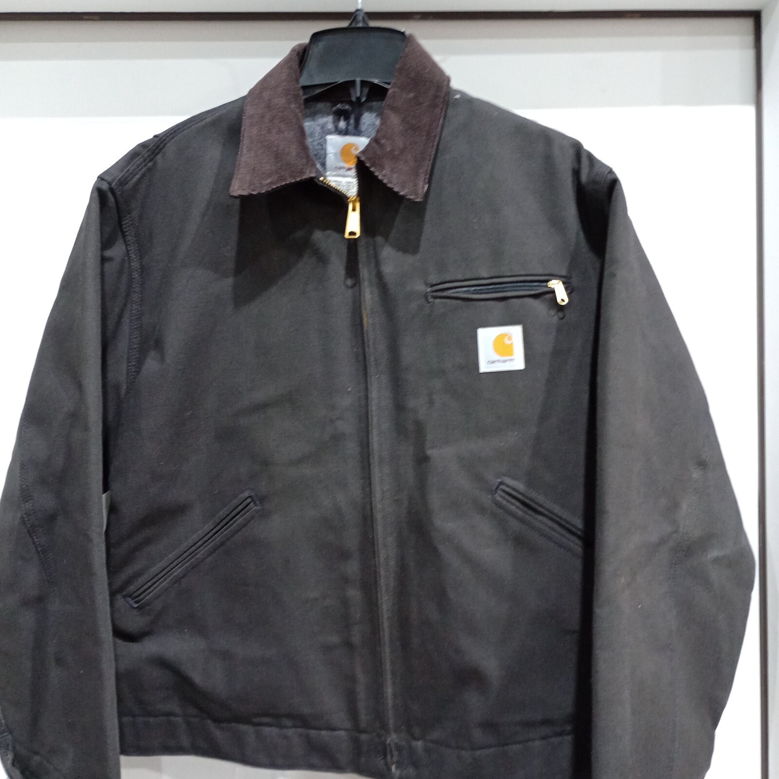 カーハートRN#14806 MICHELIN Carhartt RN 14806 Jacket Black ~ Flannel Lined ~ Men's Size 44