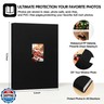 XFveiwoo Photo Album 4x6 450 Photos with Writing Space,4 x 6 Photo Book Linen Cover with Front Window, 4x6 Picture Album 450 Photos Photo Album Book for Wedding Kids Travel Family Baby Pictures, Black