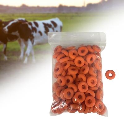 100x Strong Castration Bands Livestock Health Supplies Rubber Castration Pliers
