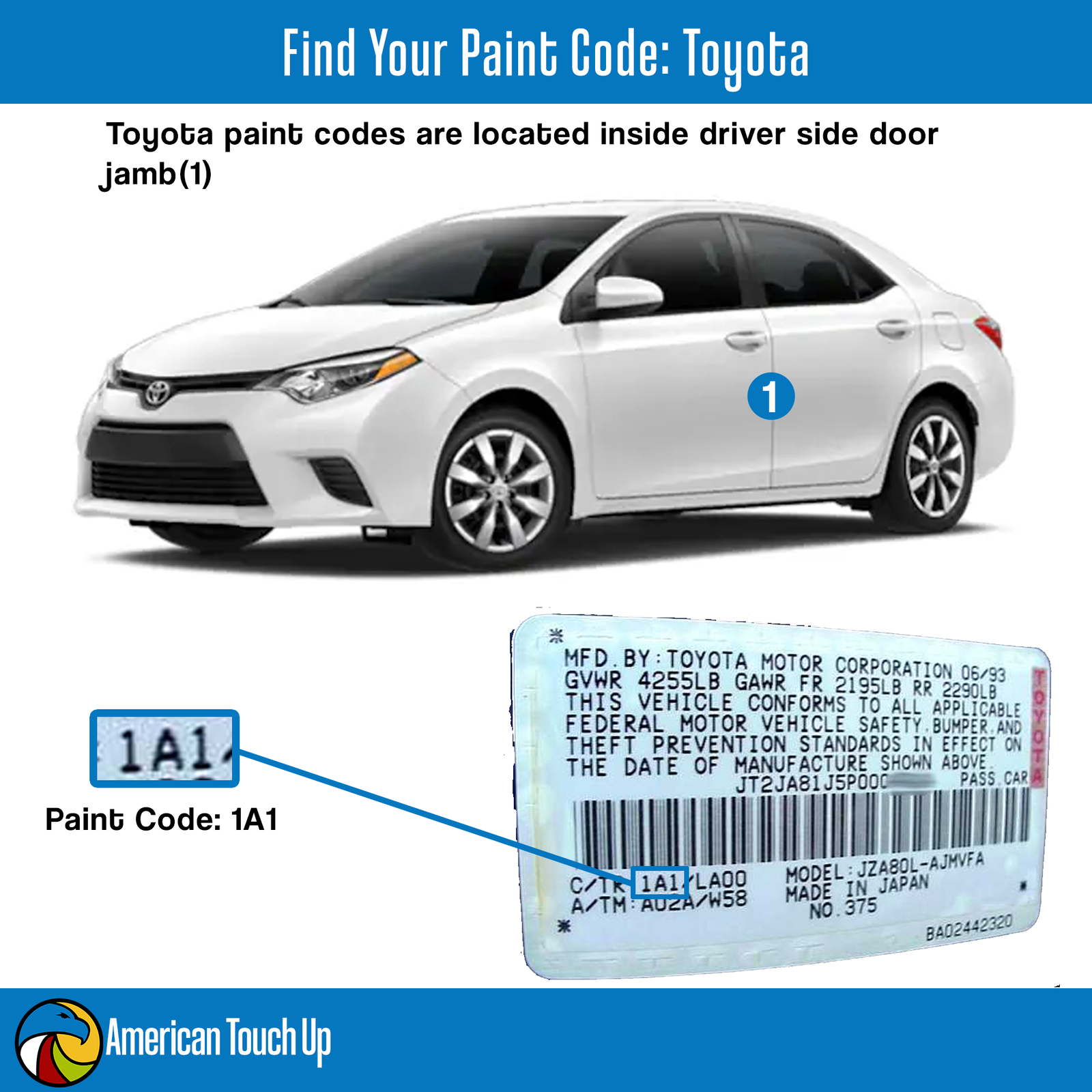 Toyota Genuine Oem Automotive Touch Up/spray Paint Select Your Color