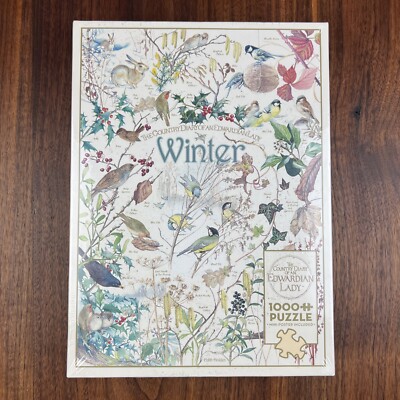 Winter Country Diary 1000 Piece Jigsaw Puzzle Cobble Hill New