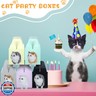 Fainne 24 Pcs Party Favors Boxes Foldable Treat Gift Boxes Candy Goodie Cases Decorations Adopt Pet Gift for Birthday Wedding Bridal Shower Party Favors(Cat)