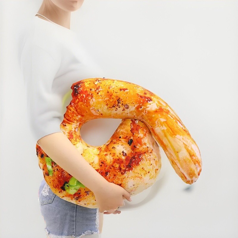 Grilled Shrimp Plush Toy Large- 27.6in (70CM) Perfect Christmas Gift