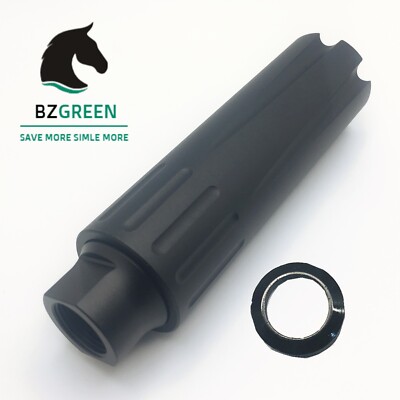 4.5'' XL Extra Long Linear Precision Comp 1/2x28 for 9MM Aluminum Black Free Wash