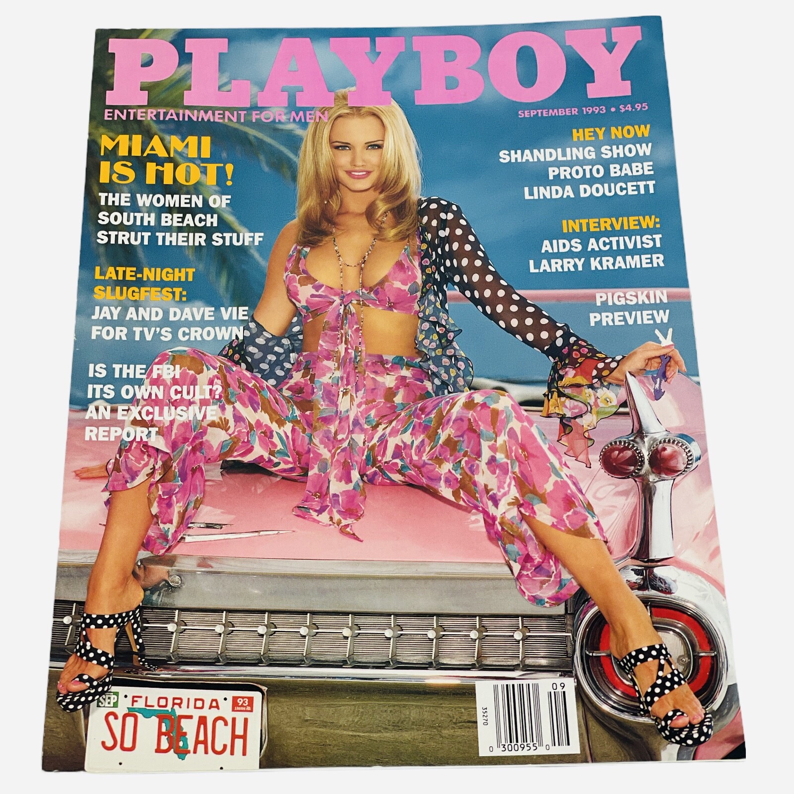 Playboy Magazine Sept 1993 Women Of South Beach Jennifer Driver Leno Letterman